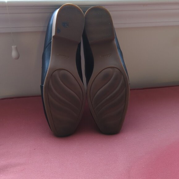 Clarks Shoes Womens Sz 8.5 M Black Juliet Palm Slip On Loafer Comfort Leather-lp - Picture 6 of 9